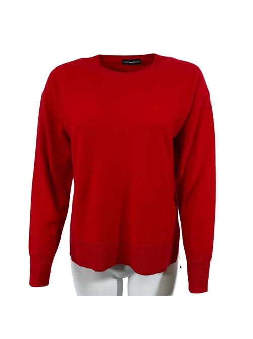 MAGLIA DONNA ROSSA A GIROCOLLO ESSENTIEL STUDIO | LMD012ROSSO